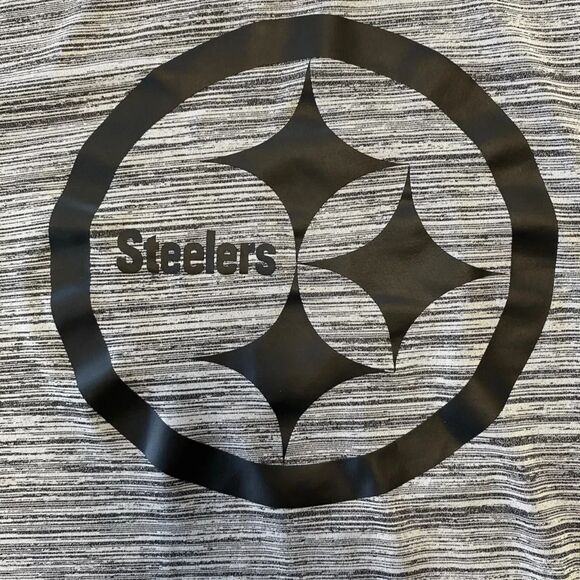 Pittsburgh Steelers Nike Dri-Fit Adult T-Shirt Size Med NFL On Field Gray - Picture 5 of 11
